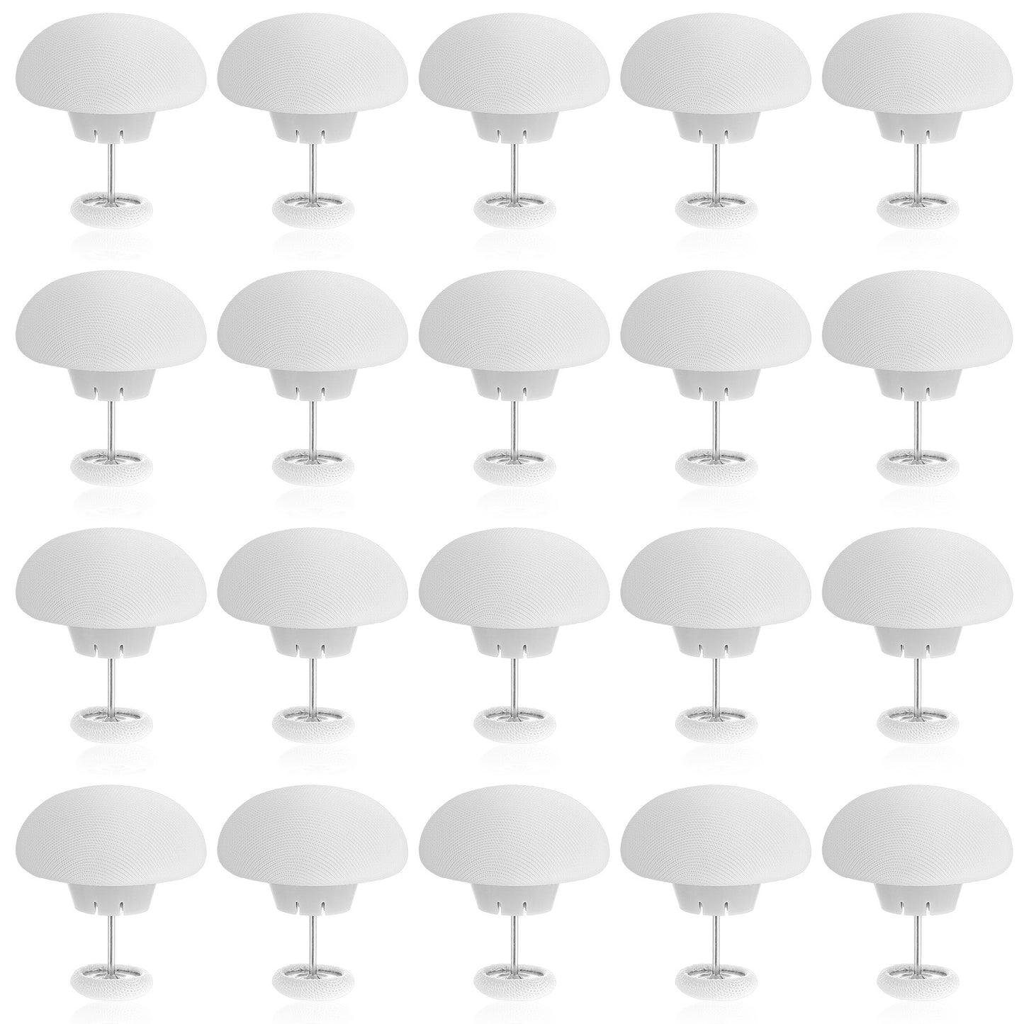 TIESOME 20Pcs Duvet Clips Set, Anti-Slip Duvet Cover Pin Duvet Clips to Hold Comforter Inside Comforter Fasteners Bedding Accessories Duvet Snaps for Curtains Quilts Cushions Blankets(White)