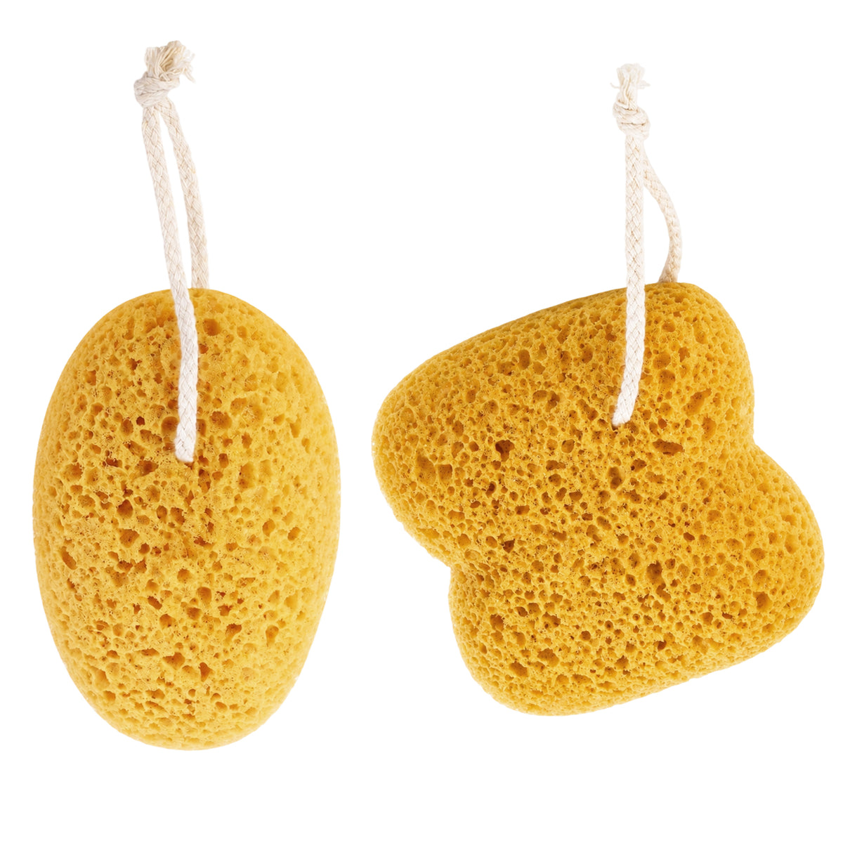SULIKJHUI 2 Pcs Natural Bath Sponges for Adults, Honeycomb Body Sponge