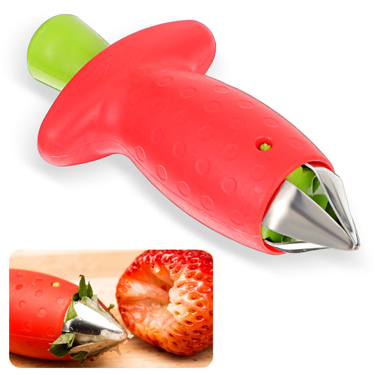 AOZUO 2PCS Strawberry Huller, Tomato Corer Remover Quick Remove Strawberry Berry Stem Tool Kitchen Tools and Picnic Gadgets for Fruits Vegetables Pineapples Strawberries Tomatoes