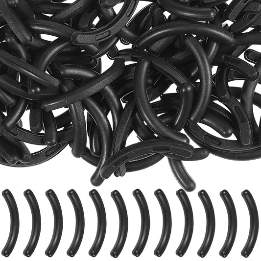 cobee 150 Pcs Eyelash Curler Replacement Set, Eyelash Curler Rubber Curler Pads, Black Non-Slip Eyelash Makeup Accessories for Beauty Replacement Tools(Black)