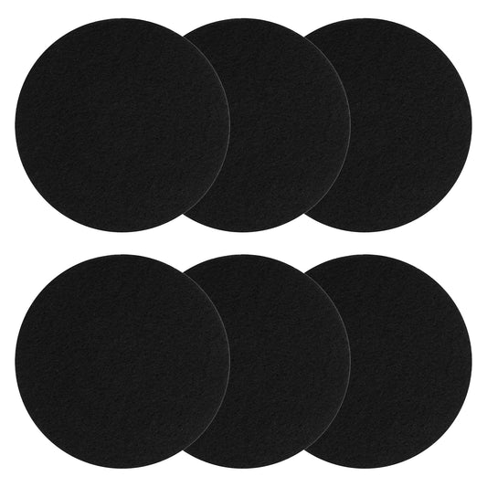 LXUEJIE 6 Pack Charcoal Filters for Compost Bucket, 7.25 inch Round Activated Carbon Replacement Filters for Kitchen Compost Bins Kitchen Composts Bin Charcoal Filter Replacements