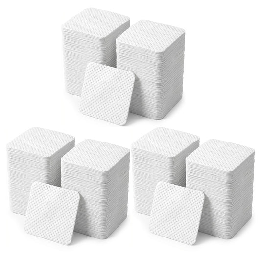 Amabro 1000 Pcs Lint Free Wipes for Nails, Nail Polish Remover Lint-Free Nail Wipe Pads UV Gel Absorbent Remover Clean Finish Gel Polish Soft Art Tool Cleaning Salon Essential Home Use(White)