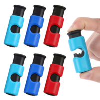 Giantree 6 Pcs Bag Clips for Food, Premium Grade Food Bag Squeeze Clips, Plastic Bag Clip, Grip Sticks Bag Sealers for Cinch Non-Slip Grip Sealer Rubber Pads or Lid on Bottom