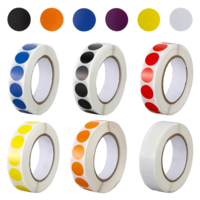 LXUEJIE 6000 PCS 1/2" Colored Dot Stickers, 6 Colors Coding Labels Stickers Round Color Coding Labels Circle Dots Label Circle Sticker for Office Classroom Home Decorative