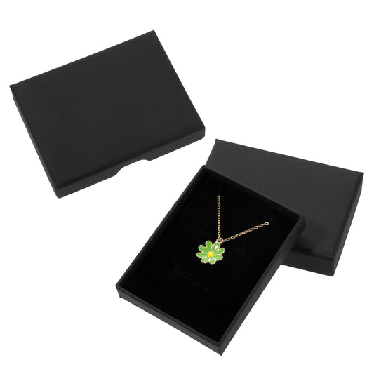BOHUIZ 3 Pack Jewelry Gift Boxes Cardboard Jewelry Boxes, 2.8x3.6x0.7Inch Small Gift Boxes for Bracelets Earrings Necklaces Jewelry Gift Jewelry Boxes For Christmas Valentines Day(Black)