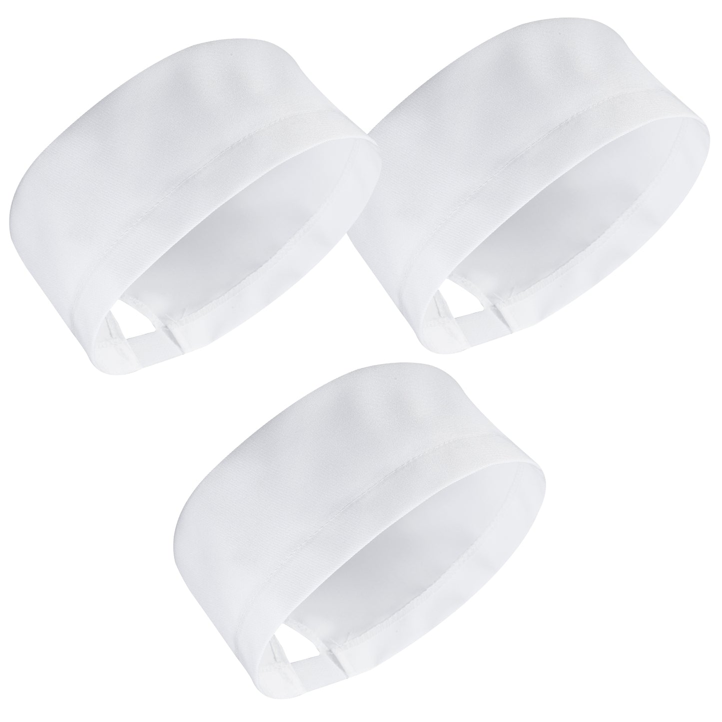 WJIAAA 3Pcs Unisex Chef Hat, Adjustable Breathable Mesh Top Cooking Cap for men for Kitchen Baking Restaurant(White)