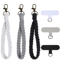 JJUNW 3Pcs Phone Wrist Strap, Cell Phone Lanyard with Tether Tab Keychain Wristlet Charm Anti-Loss Phone Chain for Women Men(3)