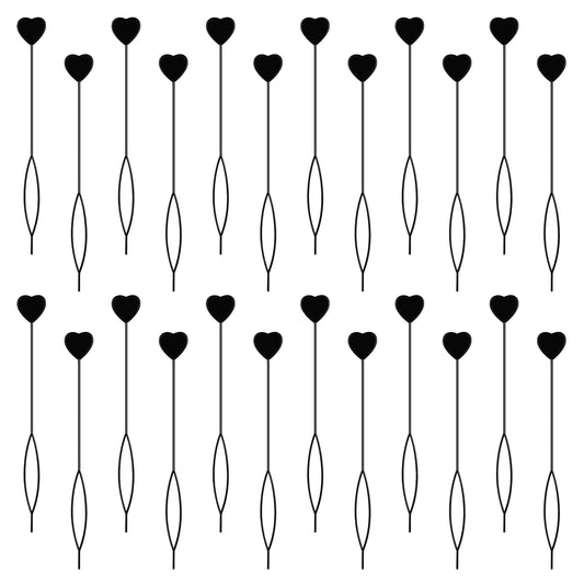 JIYIN Quick Hair Beader Tool, 24 Pcs Quick Topsy Tail Hair Tool for Braiding Hair Beads on Braids, Elastic Hair Braiding Set Ponytail Maker French Threader Braids Loop for Women Plait Styling(24PCS)