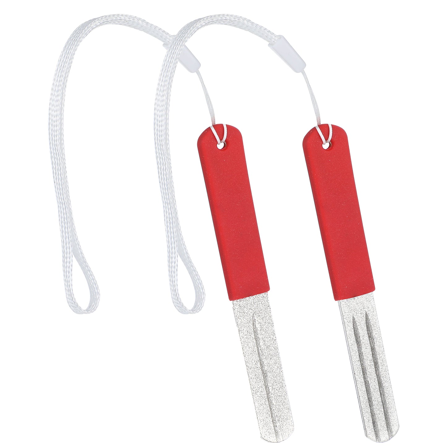 Yuanchu 2 Pcs V-Groove Darts Sharpener, Portable Dart Repointing Tool Gifts, Precision Slim Double Sided Diamond Grinding File, Compact Rapid Hook Hone Sharpening Fishing Grinding Reduced Bounce Outs