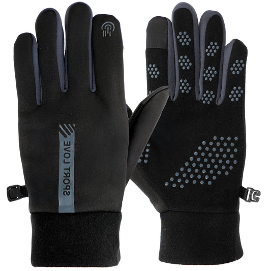 LXUEJIE Winter Gloves Men Women, Touchscreen Gloves with Liner Snow Warm Glove Waterproof Windproof Thermal Glove for Running Hiking Cycling Driving(Black+Grey)