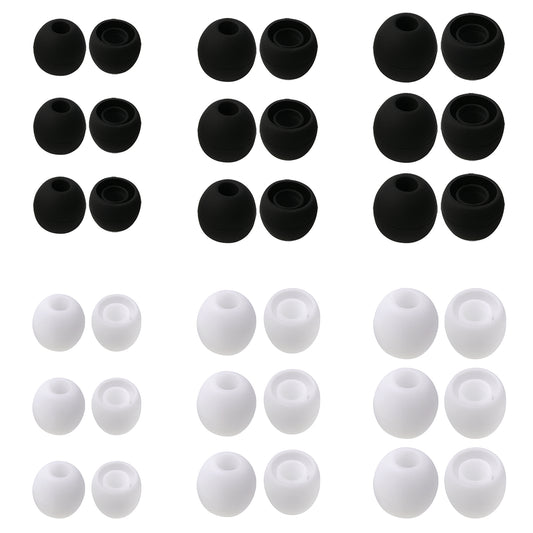 BOHUIZ 30 Pairs Silicone Ear Bud Replacement Tips, Small Earbud Tips S/M/L Sizes Earbud Covers Ear Gels Soft Earphones Earbuds Ears Cushion for in-Ear Earphones