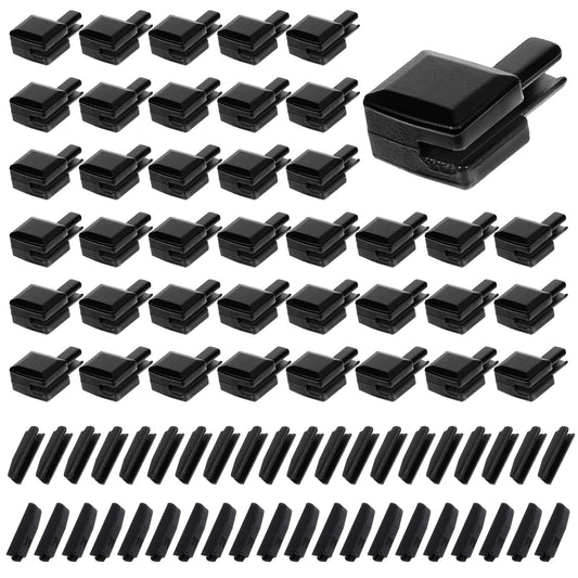 HJZHII 40 Sets Metal Zipper Latch Slider Retainer, #5 Zipper Stopper Repair Kit Zippers Bottom Replacement Zippers Repair Retainer Insertion Pin ZippesSewing Accessories for Jacket Coat Jeans DIY