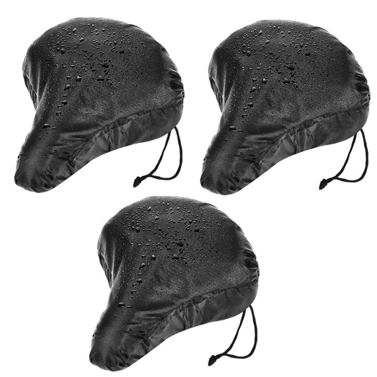 Cobee 3PCS Waterproof Bike Seat Cover, Polyester Bike Saddle Covers Waterproof Seats Cushion Sun Dust Protector Bicycle Seat Rain Cover for Women Men
