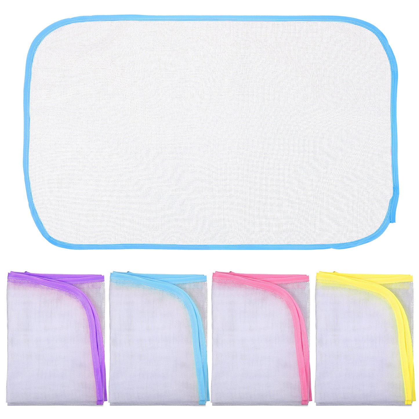 LXUEJIE 4 Pack Pressing Cloth for Ironing, Ironing Cloths to Protect Clothes Pressings Cloth, Durable Iron Clothes Protector for Ironings, Polyester Mesh Iron Pressing Mat for Easy Irons Sewing