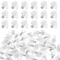 Molain 5 mm Shelf Support Peg, Support Cabinet Shelf Pins, Clear Plastic Replacement Peg Cabinet Shelf Supports Pins for Kitchen Furniture Book Shelves Shelf Holder Locking Pins(90PCS)
