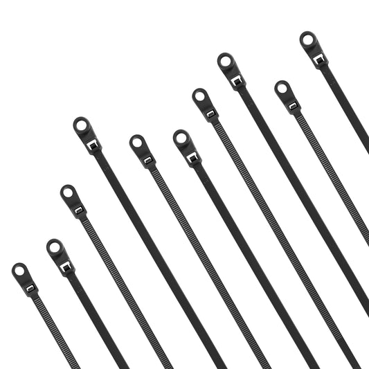Molain 100Pack 7.8 Inch Zip Ties with Screw Hole, Heavy Duty Zip Ties Mount