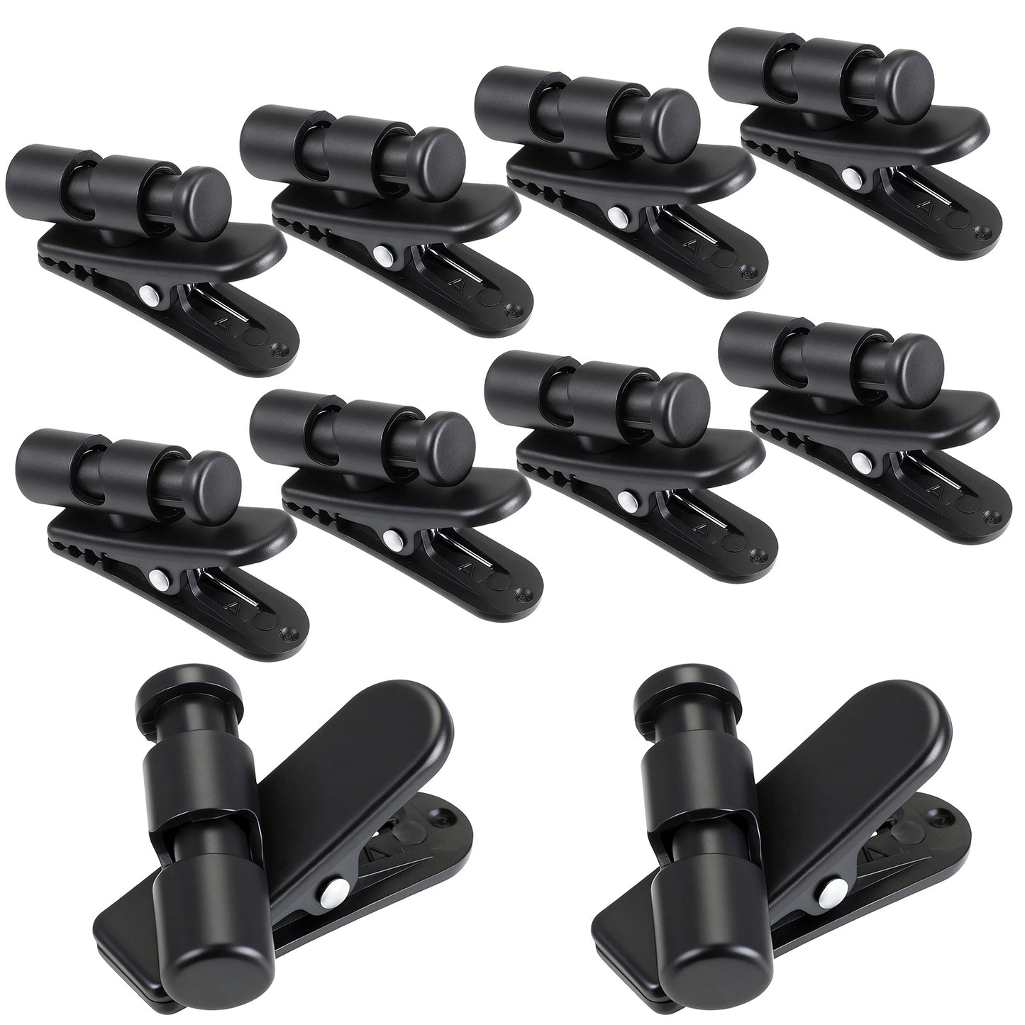 SHENLIU 10 Pack Headphone Wire Clips Headset Cable Clips for Earphone Wire Earphone Winder Earbud Cable Clip Clamp Hooks Fixed Cable on the Clothes for 2-4mm wires