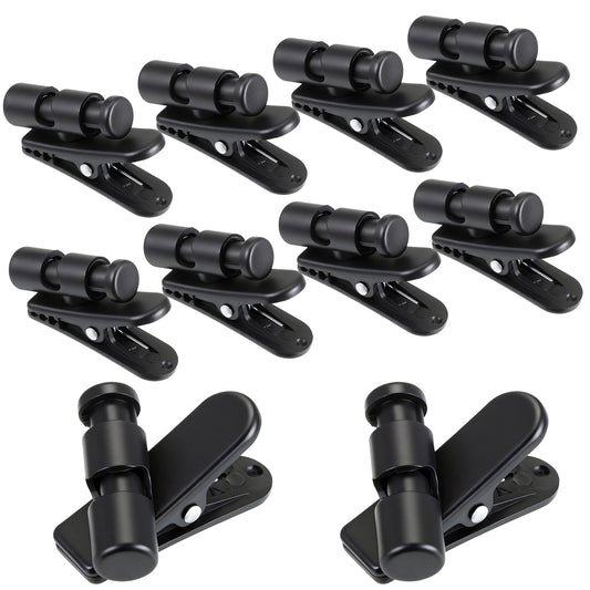 SHENLIU 10 Pack Headphone Wire Clips Headset Cable Clips for Earphone Wire Earphone Winder Earbud Cable Clip Clamp Hooks Fixed Cable on the Clothes for 2-4mm wires