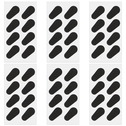 Bewudy 24pairs Eyeglass Nose Pads, Soft Silicone Adhesive Air Chamber Glasses Nose Pads, 1.5mm Thickness Adhesive Slip Glasses Nose Grips with Air Bag for Sunglasses Eyeglasses Reading Glasses