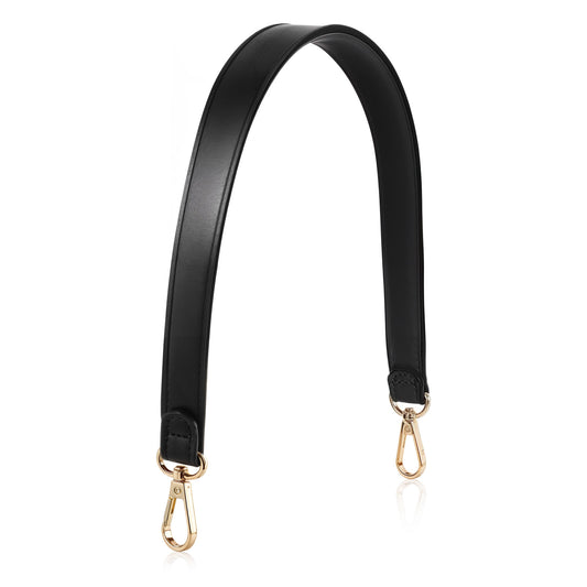 Giantree Purse Strap, Purse Straps Replacement Crossbody, Black Leather Purse Strap Wristlet Strap, Shoulder Straps for Bag Replacement with Swivel Clasps for Handbags Purse Shoulder Making Supplies