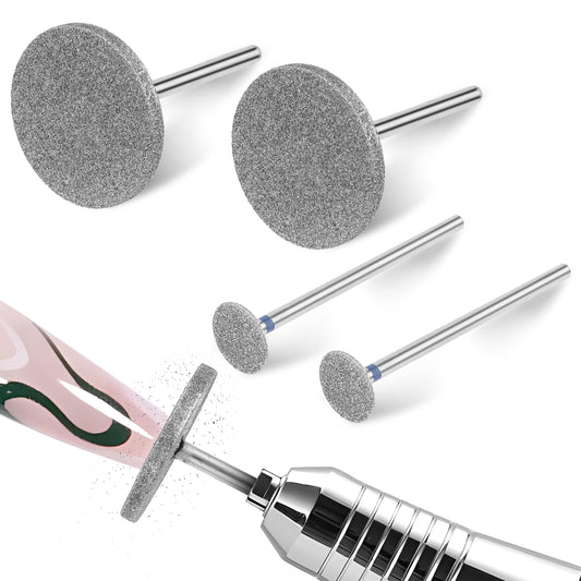 JIEYAO 4Pcs Sanding Disc Nail Drill Bits, Electric Foot File Drill Bit, Hard Skin Remover Discs Foot Callus Remover Replaceable Pedicure Sandpaper Discs Pedicure Supplies Manicure Tools for Nail Salon