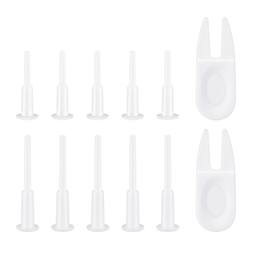 JIYIN 12 Pcs Exercise Ball Plug Replacement Kit, Yoga Ball Fitness Exercise Ball Air Stopper Plug Pin Adapter Kit, Exercise Ball Plug Replacement Kit for Fitness Exercise Ball Inflatable Bed Pool