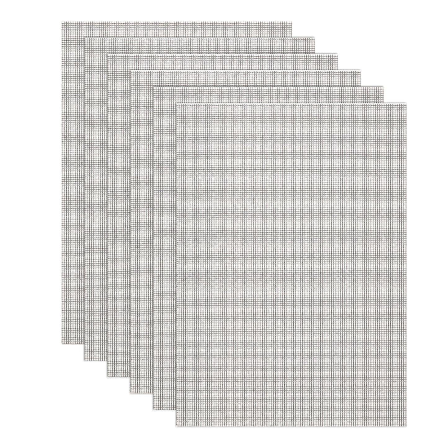 HJZHII 6 Pcs Stainless Steel Wire Mesh Sheets, Woven Fine Wire Mesh Sheet Filter Sheet Drain Cover Mesh Insect Rodent Control Metal Woven Mesh for Cover Air Bricks and Air Vents(15x21cm)