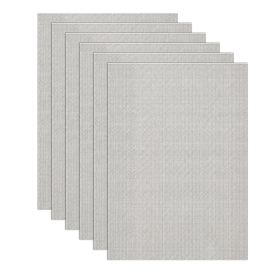 HJZHII 6 Pcs Stainless Steel Wire Mesh Sheets, Woven Fine Wire Mesh Sheet Filter Sheet Drain Cover Mesh Insect Rodent Control Metal Woven Mesh for Cover Air Bricks and Air Vents(15x21cm)