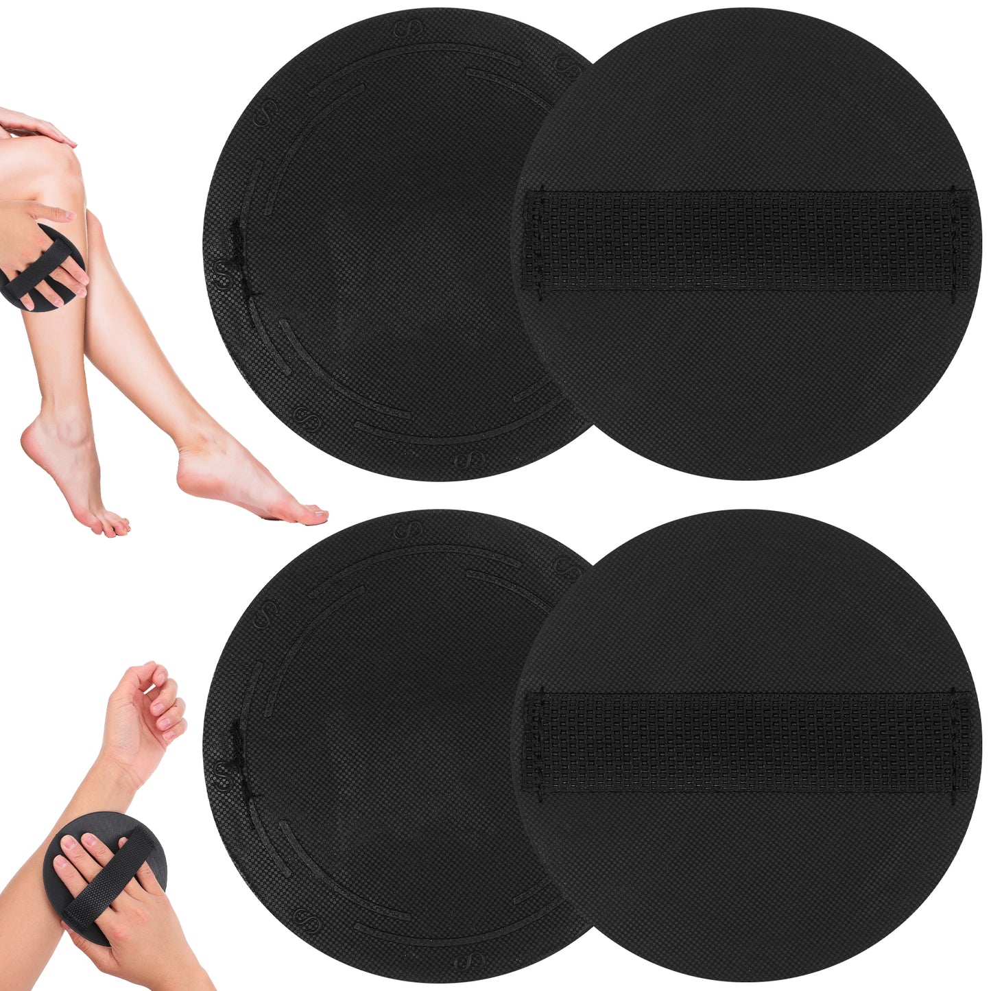 WJIAAA Shower and Bath Tool,Deep Exfoliating Body Scrubber Dead Skin Remover,Deep Cleansing Bath Tool Gentle Dead Skin Remover for Women 4 Counts Bandage Type