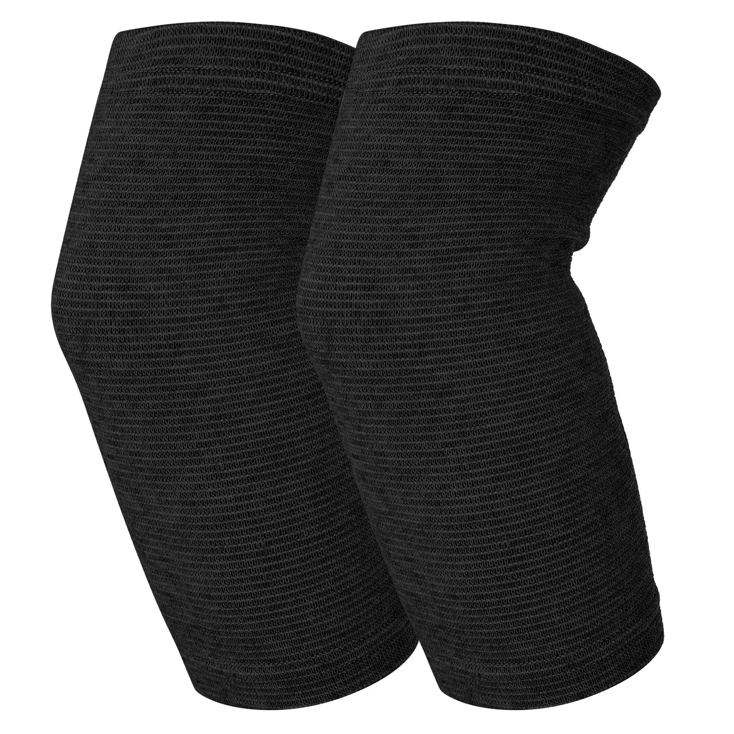 AOZUO 2pairs Elbow Sleeves, Compression Elbow Pads Soft Breathable Elbow Brace Elbow Support Sleeves Elbow Protector Strap Arm Knee Protector Band for Fitness Volleyball Tennis Golfers(Black)