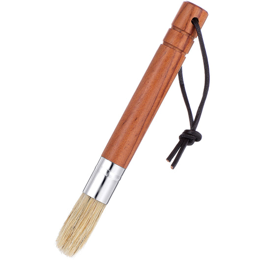Andibro Natural Bristles Coffee Grinder Cleaning Brush with Wood Handle, Espresso Machine Brush Cleaner Tool for Barista Home Kitchen Accessories with Hanging Loop