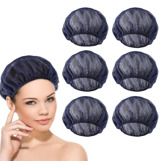 Jeffdad 6Pcs Hair Net for Sleep, Reusable Hair Net for Sleep Hair Net for Curly Hair Sleep Caps for Women