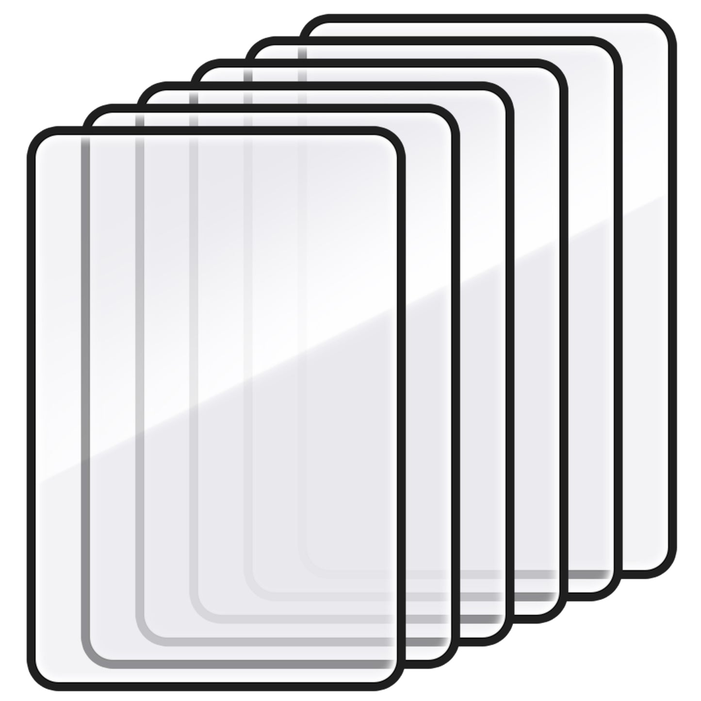 6Pcs magnifier book set, Page Magnifying Sheet 3X, Lightweight Optical Plastic Glass Reading-Magnifier with Handy Card Size Magnifier Lenses Fresnel Lens for Seniors Reading Maps