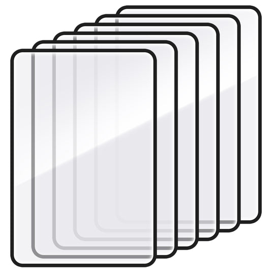 6Pcs magnifier book set, Page Magnifying Sheet 3X, Lightweight Optical Plastic Glass Reading-Magnifier with Handy Card Size Magnifier Lenses Fresnel Lens for Seniors Reading Maps
