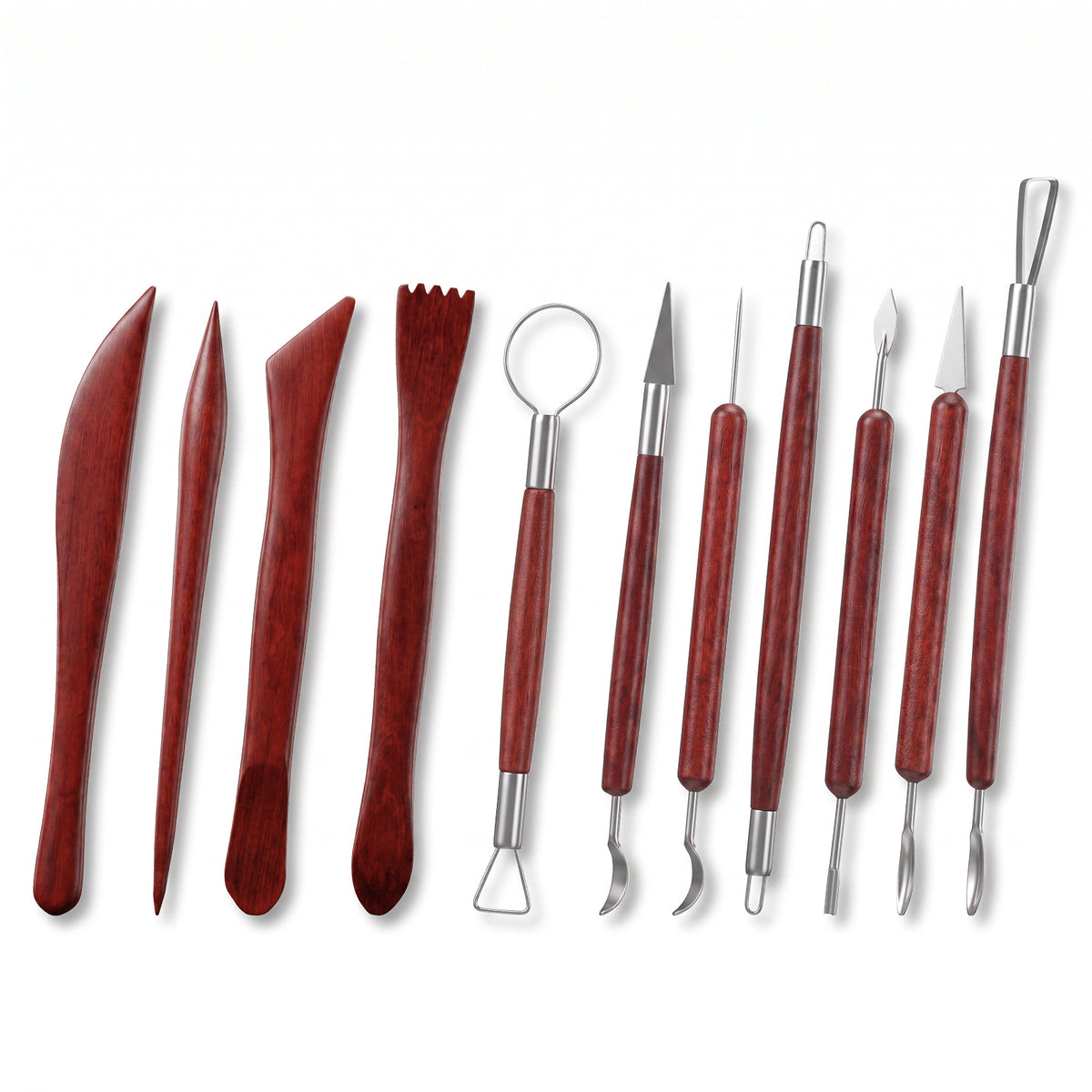 GEEHUA 11PCS Clay Tools, Wooden Air Dry Clay Tools Set for Sculpting