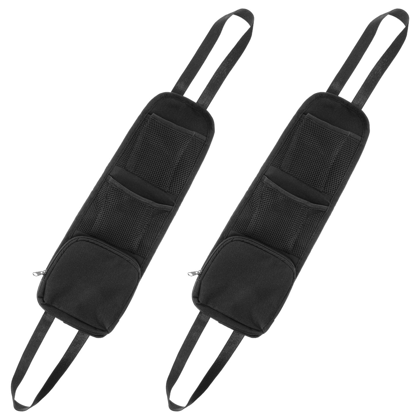 Giantree 2 Pcs Car Seat Storage Hanging Bag, Car Seat Back Organizers Multi-Pocket Front Seat Side Organizer with Mesh Net Pocketst for Car SUV Trucks to Hold Mobile Phones Wallet Glasses