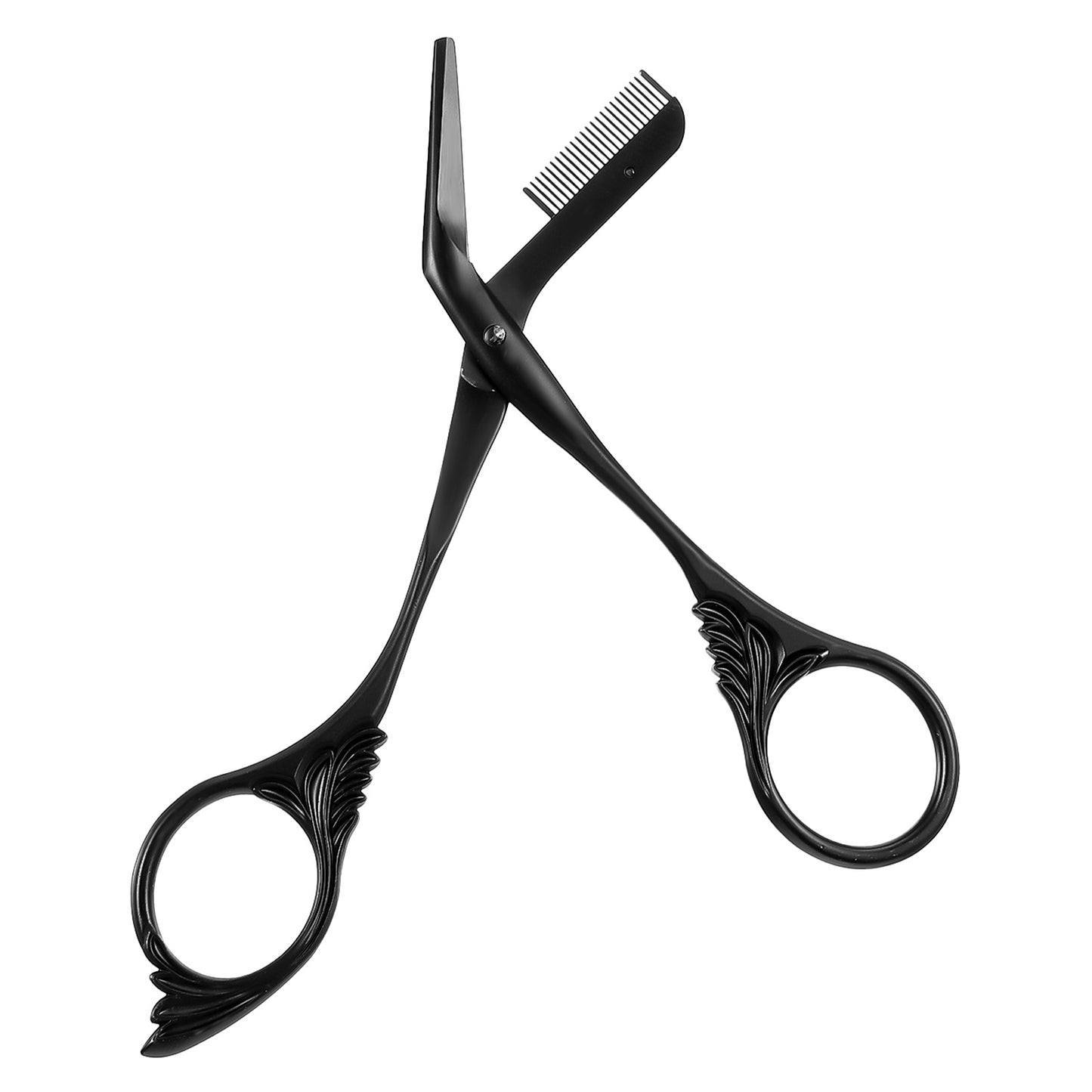 YUXMU Eyebrow Scissors Trimmer with Comb, Stainless Steel Eyebrow Trimmer for Women Precision Eyebrows Shaping Grooming Kit for Barber