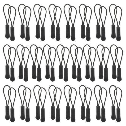 JIYIN 50 PCS Zipper Tags Strong Nylon Cord, Zipper Pull Replacement Luggage Zipper Pulls Decorative Nylon Cord Fixer Cord for Clothes Jackets Handbag Pursestents Sweatshirt
