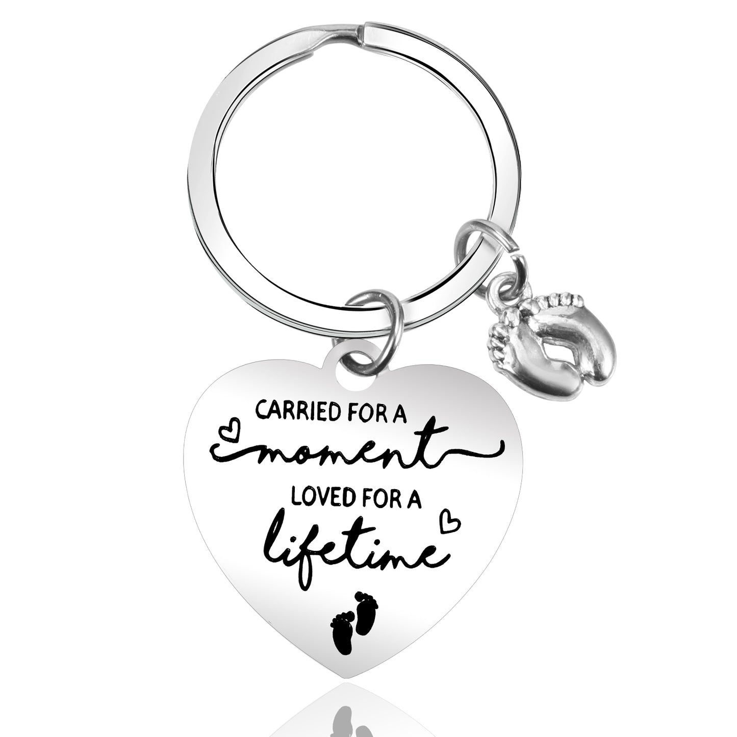 TIESOME Miscarriage Memorial Keychains, Miscarriage Keepsake Loss Sympathy Keyring Gift Remembrance Condolence Keychains for Women Mommy