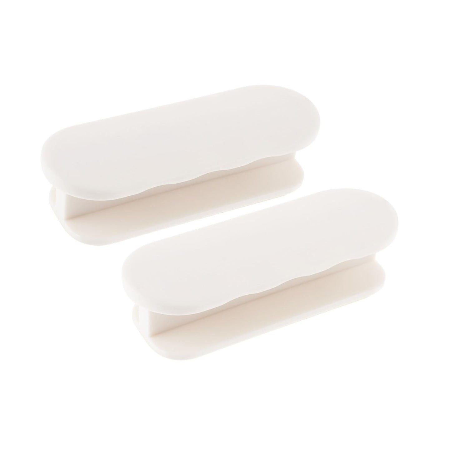 simarro Pack of 2 Balcony Door Handles, Self-Adhesive Door Handles Cabinet Handles Patio Door Handles Cupboard Handle Plastic Furniture Handle for Doors and Windows, Drawers, Cabinet Doors (White)