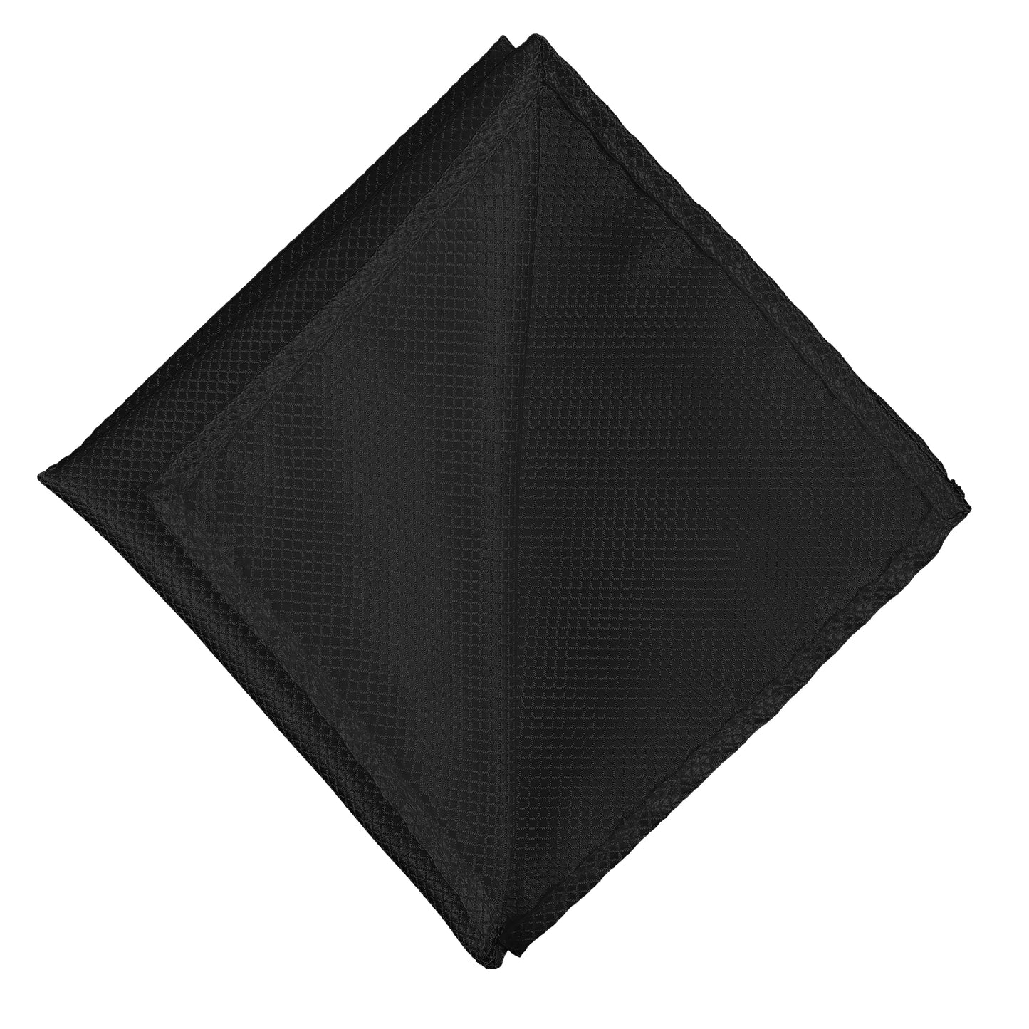 Molain Mens Pocket Square Satin Pocket Square for Men Solid Color Handkerchief Suit Pocket Squares Classic Pure Silk Hankies for Business Wedding(Black)