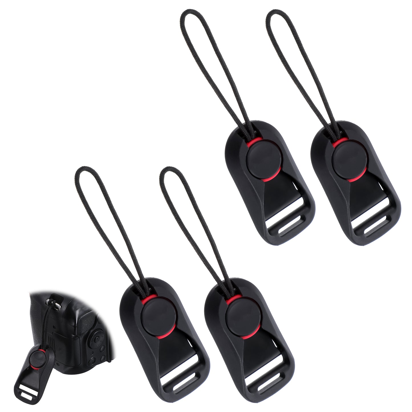 GEEHUA 4Pcs Camera Quick Release Combo Buckle, Anchor Links for Camera Straps Suitable for SLR Micro Single Camera