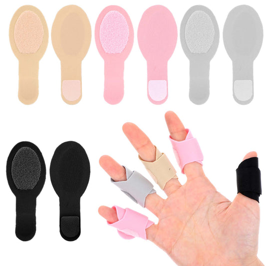 AOZUO 8pcs Finger Splints, Trigger Finger Support Braces Finger Tape Finger Wraps Straps Ultra-Thin Finger Stabilizer for Finger Injury Pain Relief Broken Arthritis Sprain Support Protect(Color A)