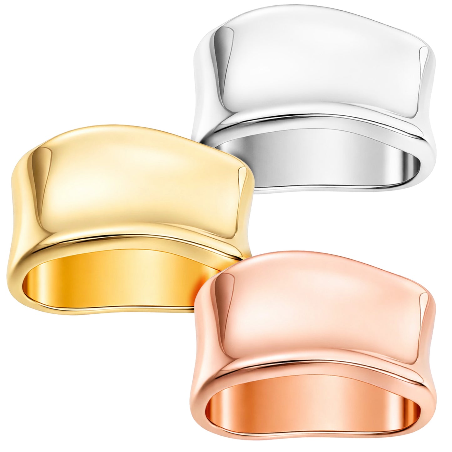 HJZHII 3 Pcs Scarf Ring, Silk Scarf Clip for Women Metal Scarf Slide Buckle Minimalist Geometric Scarf Slide Silk Scarves Clips Clothing Accessories