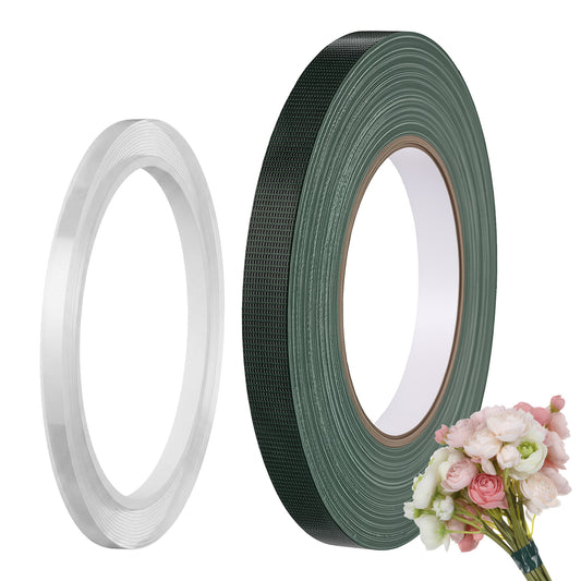 Jeffdad 2 Rolls Floral Tape, Waterproof Florist Tape for Wrapping
