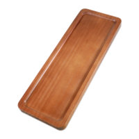 HJZHII Small Wooden Tray, Rectangular Wood Serving Tray