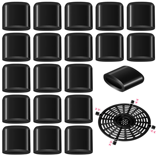 AOZUO Pack of 20 Airfryer Accessories, 0.8 cm Rubber Buffer Walking Stick Rubber Buffer Air Fryer Rubber Buffer Air Fryer Parts Anti-Scratch Air Fryer Rubber Bumpers