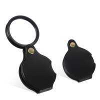 cobee 2 Pcs 10x Small Magnifying Glasses, Pocket Magnifying Glass With Protective Sheath, Folding Magnifying Glass For Seniors Reading, Inspection, Kids for Exploration, Elders Gift(70 mm)