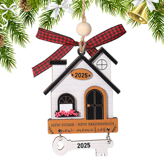 MBAIYO Housewarming Gifts for New House, 2025 New Home Ornament for Women Couple Homeowners - First Home Christmas Ornament & Keepsake Gift