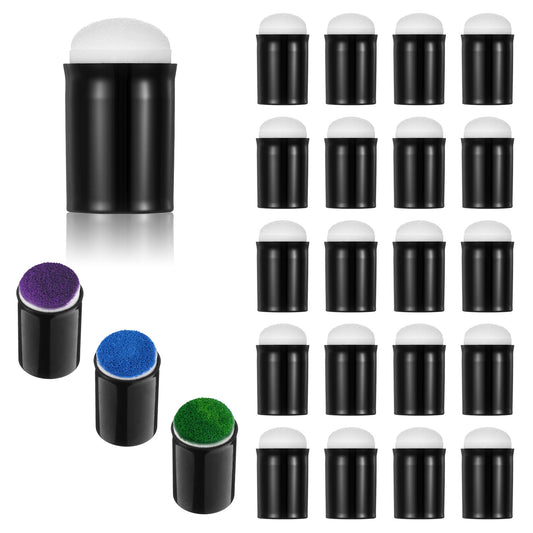 LXUEJIE 20Pcs Finger Sponges Daubers, Finger Painting Sponge Craft Drawing Sponge Fingers Face Paint Sponges for Painting Art Stamping Ink Crafts Chalk Card Making